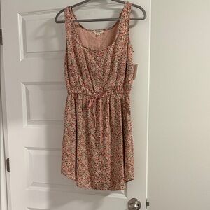 Lucky Brand Floral Mini Dress - Pink and Cream